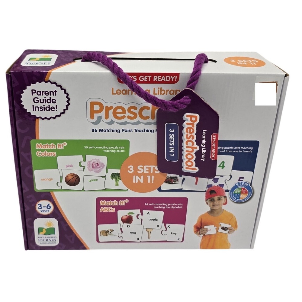 Learning Journey Preschool Match It Educational Puzzle Game 3 In 1